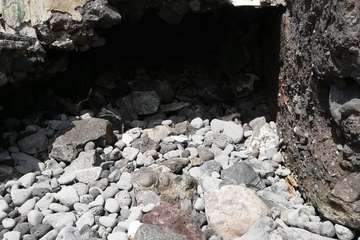 El extremo sur del paseo de Salinetas se desfonda por la falta de cuidados (Foto TA)